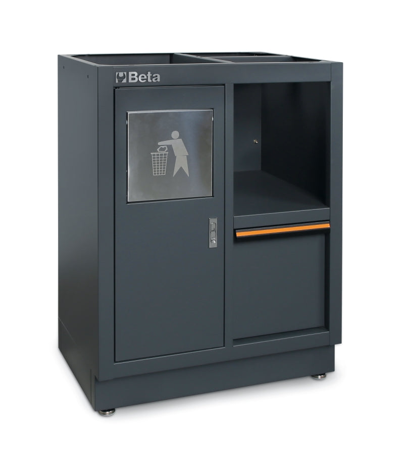 Fixed Service Module with Waste Bin and Paper Roll Compartment for Workshop - BetaC45PRO C45PRO MS