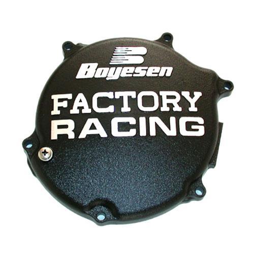 CLUTCH COVER 03-07 KX125 BLACK, BOYESEN CC-11AB