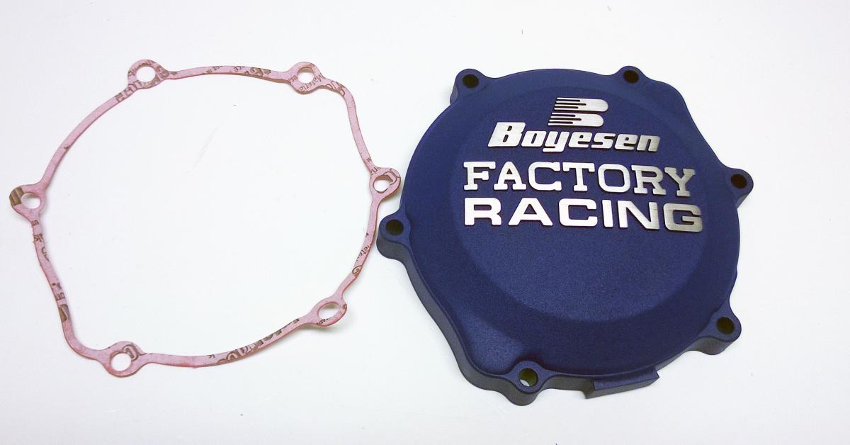 CLUTCH COVER 03-25 YZ85 BLUE, BOYESEN CC-30L YAMAHA MX