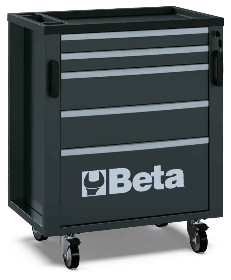 Mobile Roller Cabinet with 5 Drawers for RSC50, 588x367mm, Swivel Castors, Central Lock - BetaRSC50 RSC50 C5