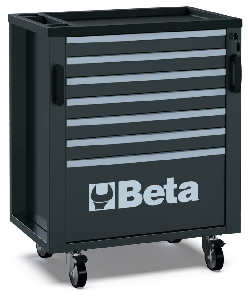 Mobile Roller Cabinet with 7 Drawers for RSC50, 588x367mm, Swivel Castors, Central Lock - BetaRSC50 RSC50 C7