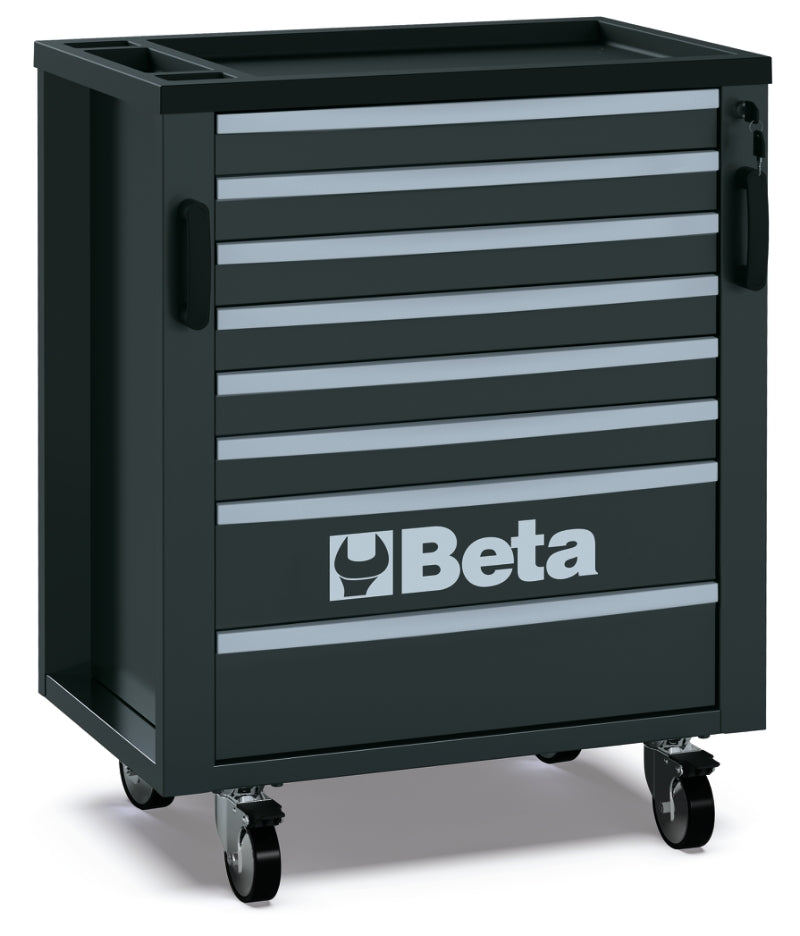Mobile Roller Cabinet with 8 Drawers for RSC50, 588x367mm, Swivel Castors, Central Lock - BetaRSC50 RSC50 C8