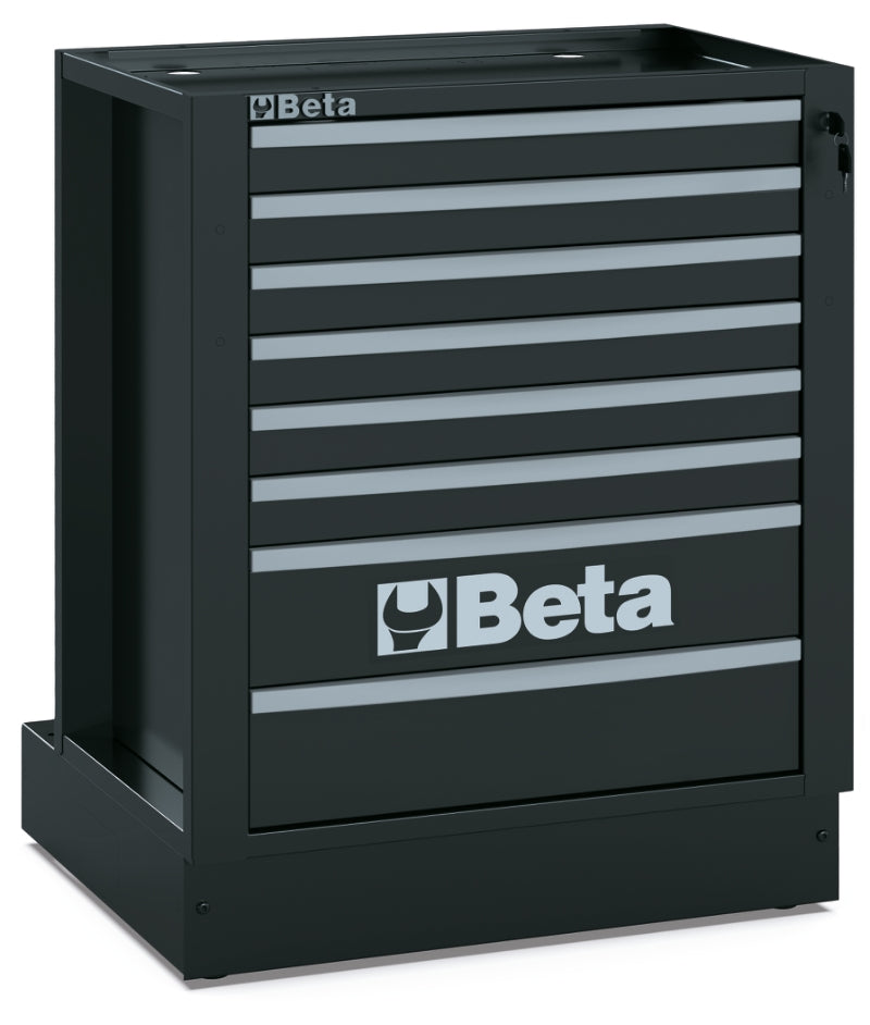 Fixed Module with 8 Drawers for RSC50, 588x367mm, Central Lock, Adjustable Feet - BetaRSC50 RSC50 M8