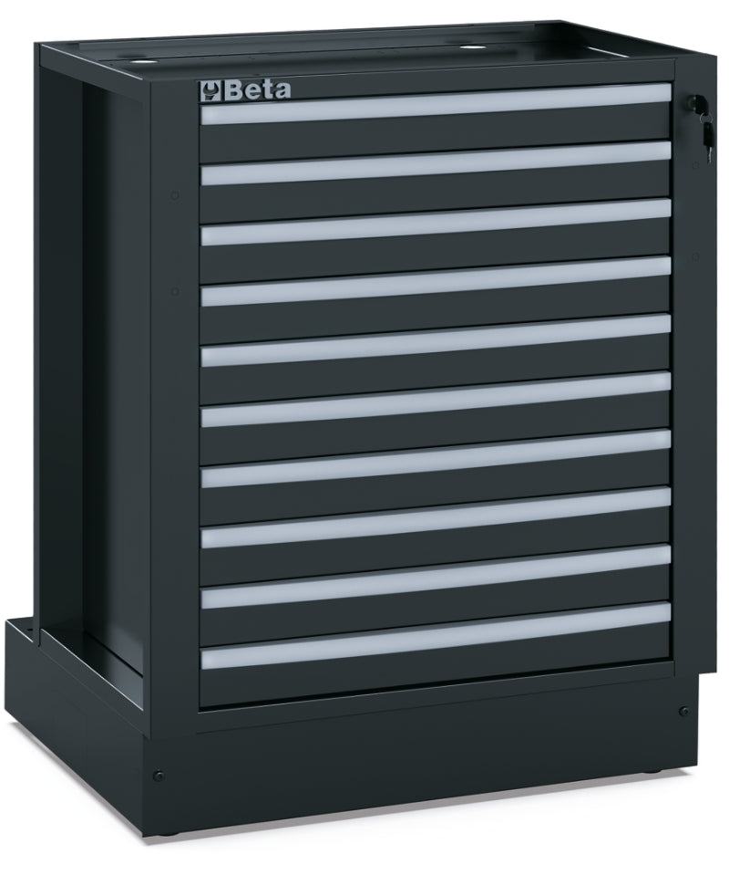 Fixed Module with 10 Drawers for RSC50, 588x367mm, Central Lock, Adjustable Feet - BetaRSC50 RSC50 M10