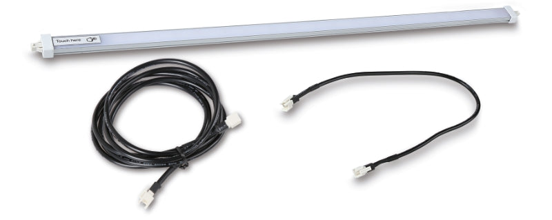 Aluminium Profile with LED Strip and Soft Touch Switch for RSC50, 50cm Length, 6.5W IP20, Includes 2 Cables, Magnetic Fixing - BetaRSC50 5000 RSC50/PLED-ST