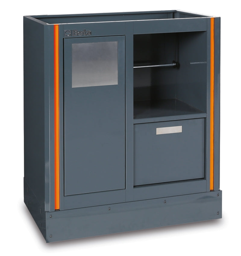 Fixed Service Module with Waste Bin, Paper Roll Compartment, 305x270mm Storage Drawer - BetaRSC55 C55MS