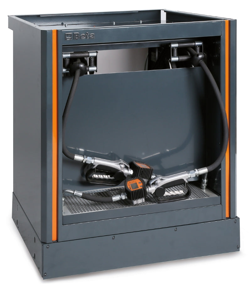 Fixed Oil Distribution Module with 2 Reels, 7m 1/2 Hose, Digital Litre Counter, 30 l/min Flow Rate - BetaRSC55 C55MDO