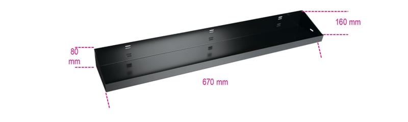 Steel Corner Wall Shelves, 700x160x80mm - BetaRSC55 C55MP