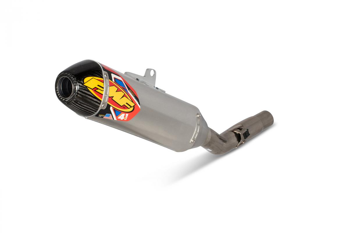 21 KAWASAKI KX250F F4.1 ALUMINUM, FMF 042394 CARBON CAP