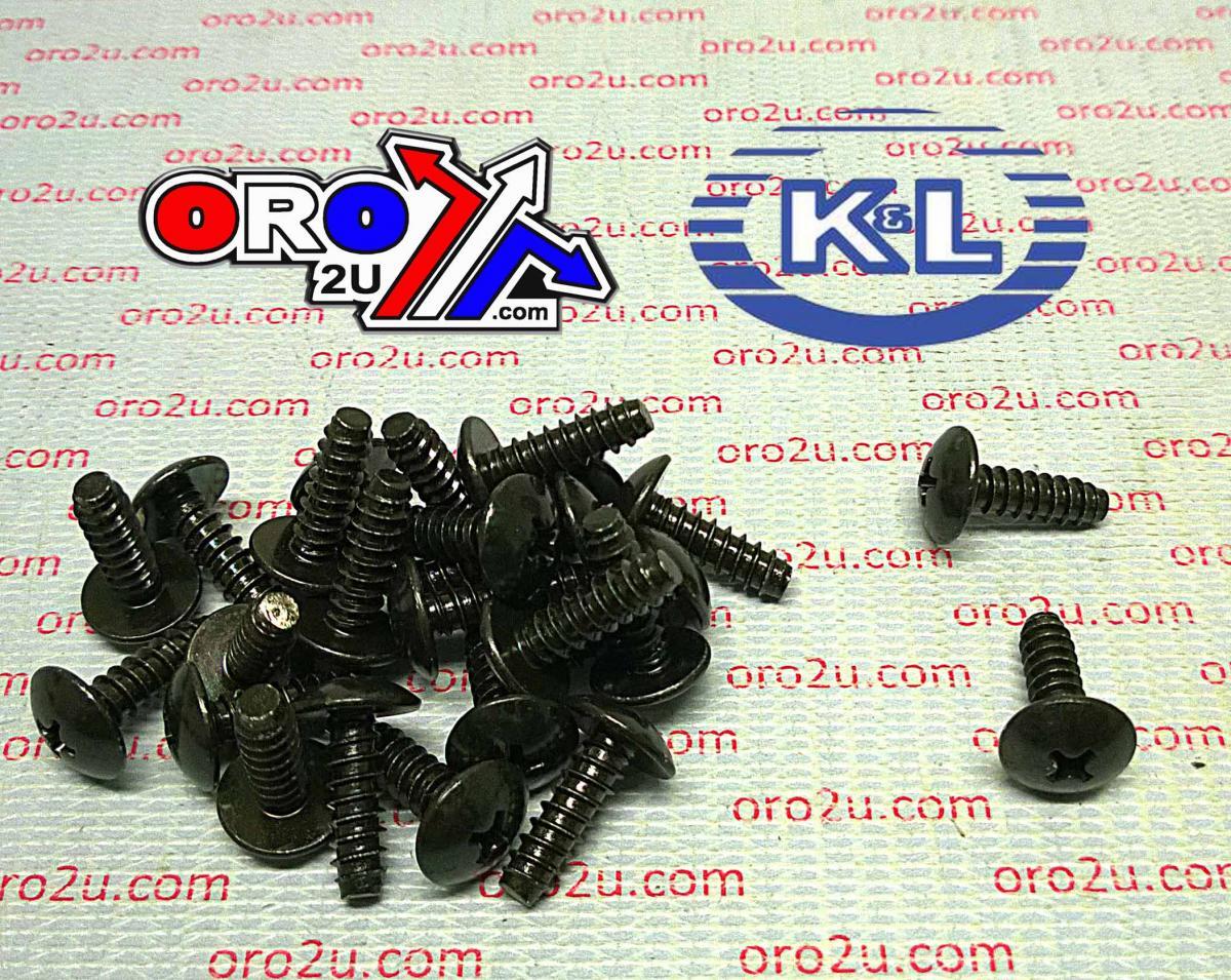 OEM SELF TAPPING SCREWS 5x16 (25PK), BLACK, SUZUKI, 33-8361, 97707-50016, 03541-0516B, 09132-05053, 03541-0516B-00, 09132-05048 97707-50016