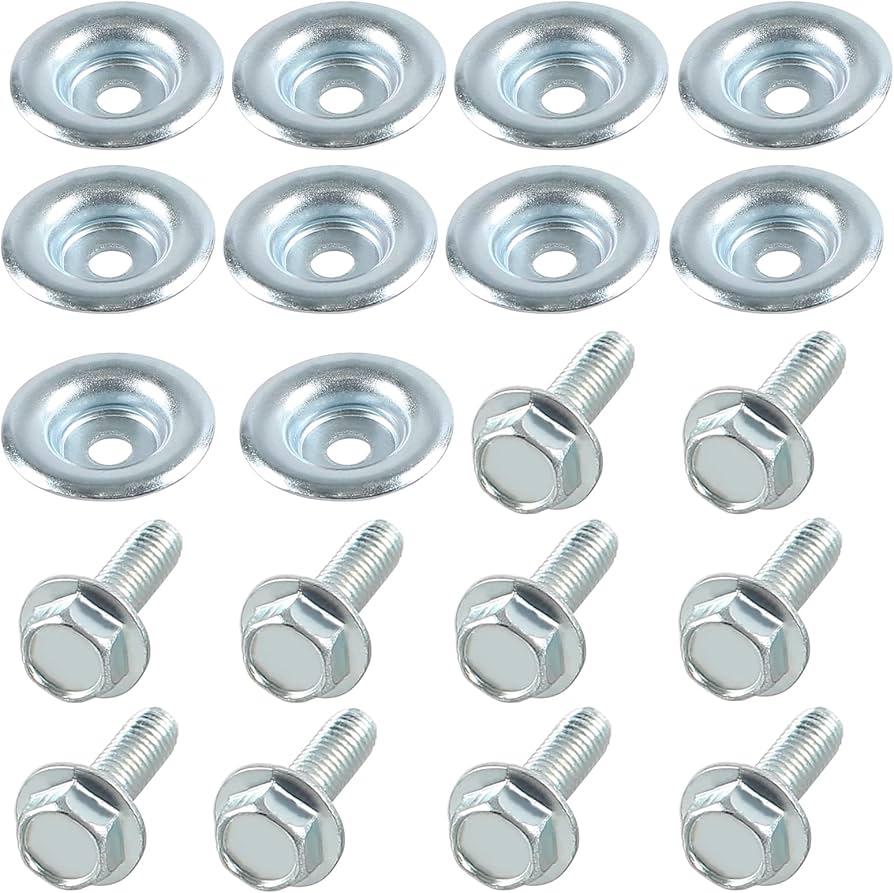 10PCS SET UTV SKID PLATE WASHER BOLT POLARIS RANGER RS1 RZR BX102250 7518529