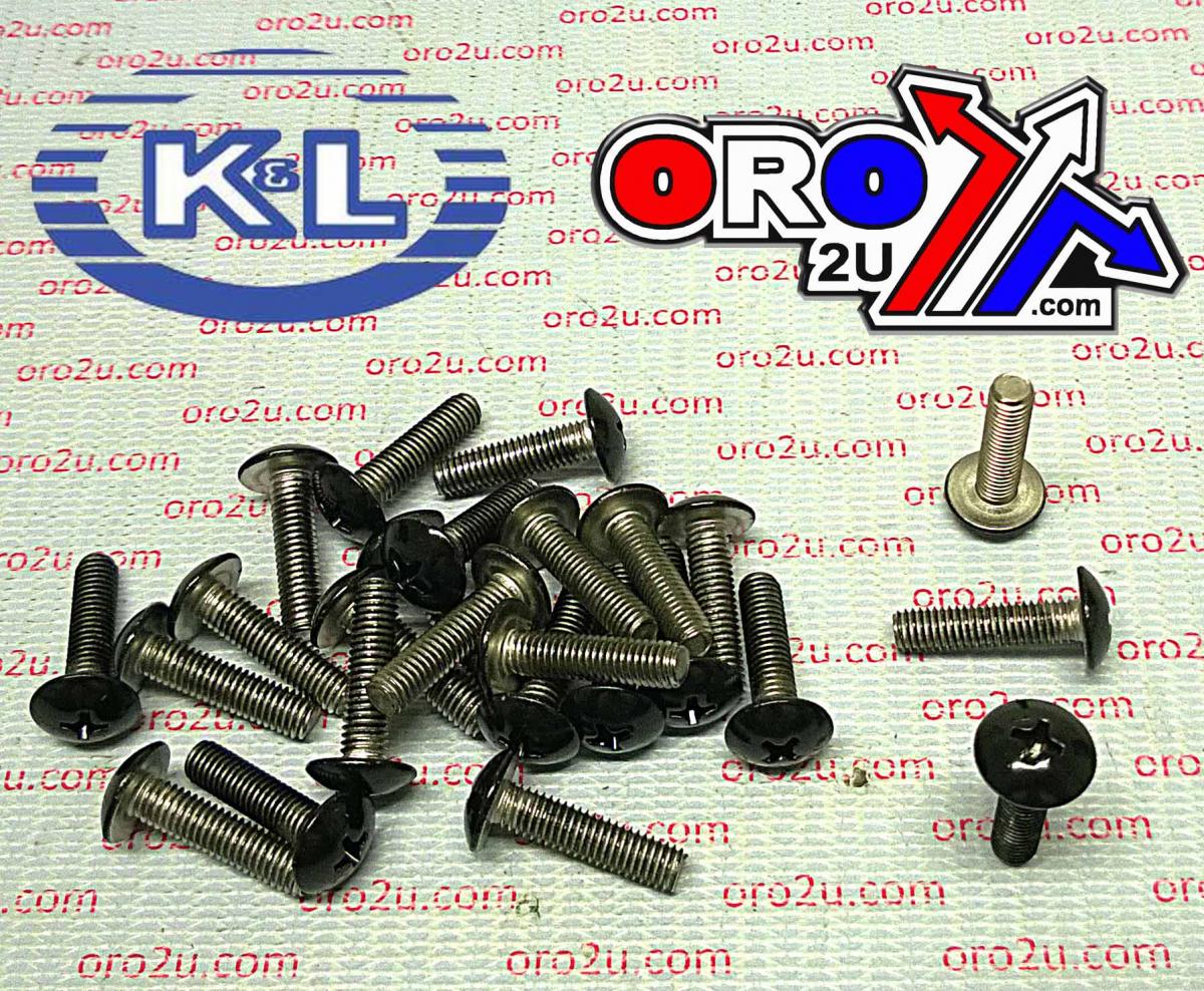 ROUND TOP PHILLIPS SCREW 5x20, ZX TYPE, BLACK 5 x 20mm (25PK), 92009-1656, 92009-1453 TOOLS 33-8321