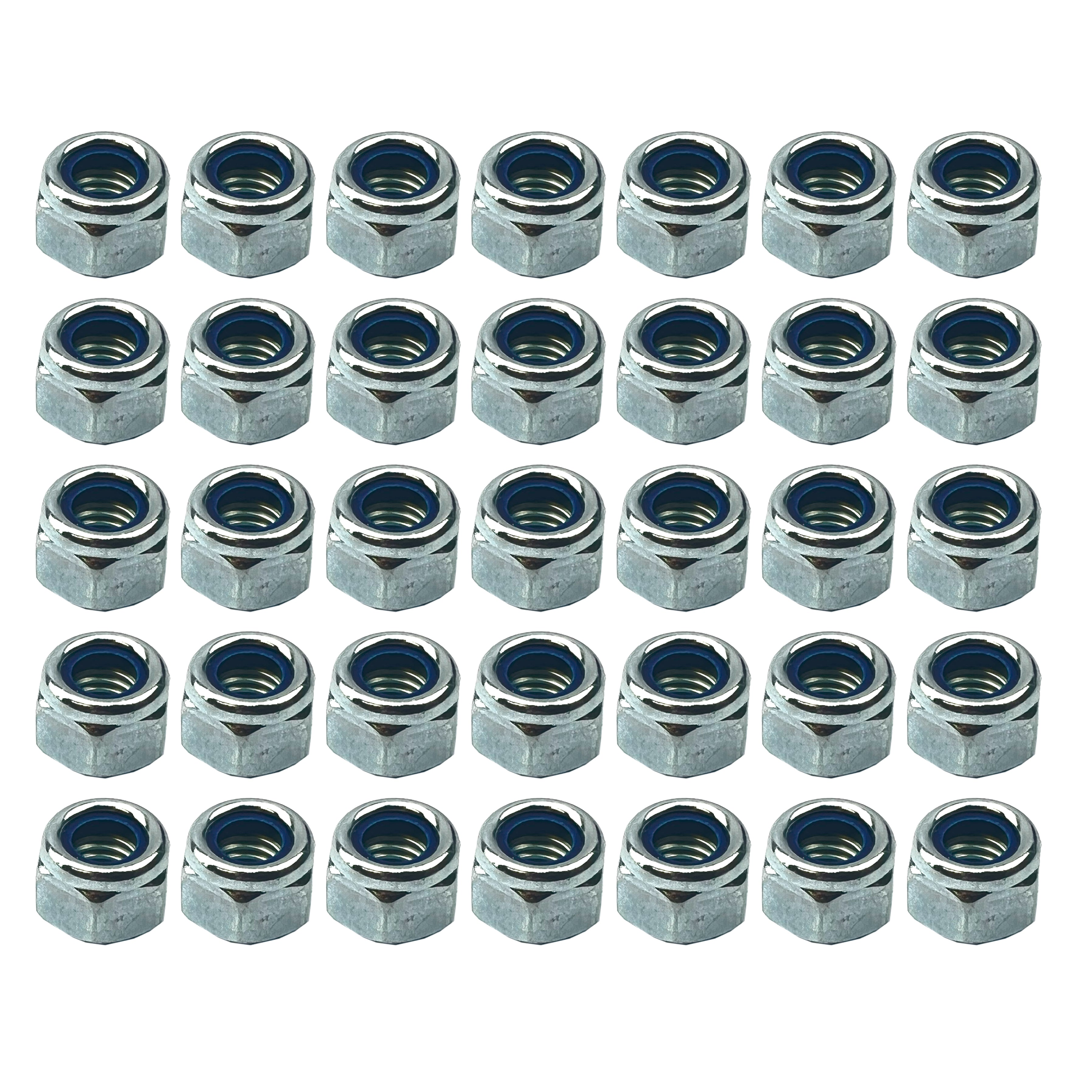 NYLOCK M8 NUT PACK/35, REGULAR9X13mm