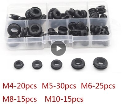 105pcs RUBBER GROMMET BOX