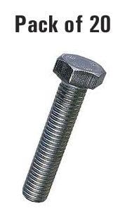 PK/20 M6x25 SS HEX BOLT, STAINLESS STEEL HEXAGON