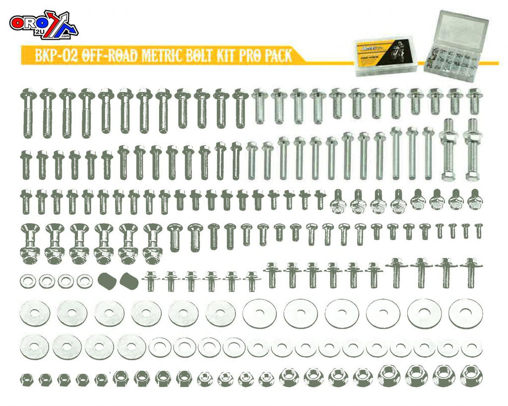 BOLT KIT FACTORY JAPANESE STYL, METRIC OFF ROAD KIT PRO PACK, BKP-02