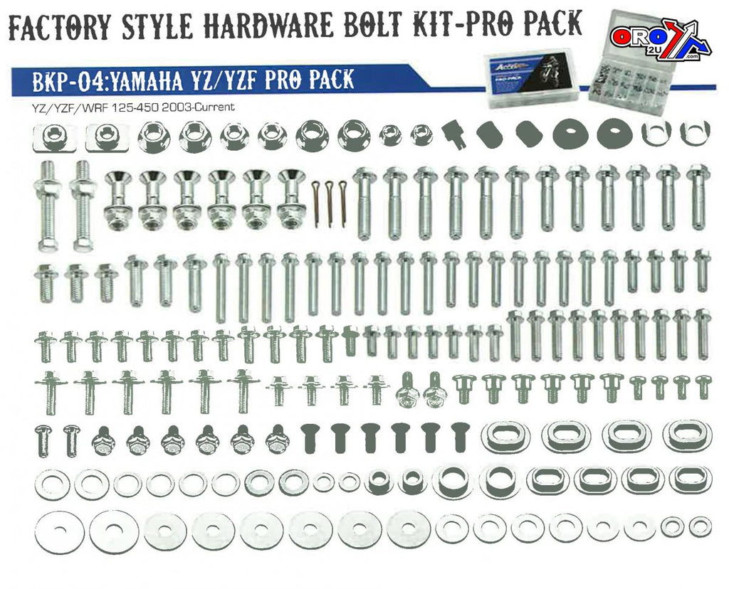 BOLT KIT FACTORY YAMAHA STYLE, PRO PACK, BKP-04
