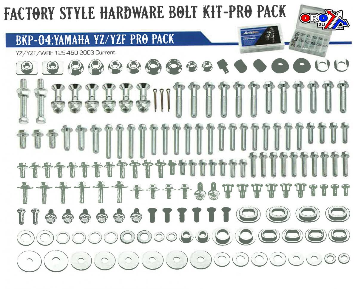 BOLT KIT FACTORY YAMAHA STYLE, PRO PACK, BKP-04