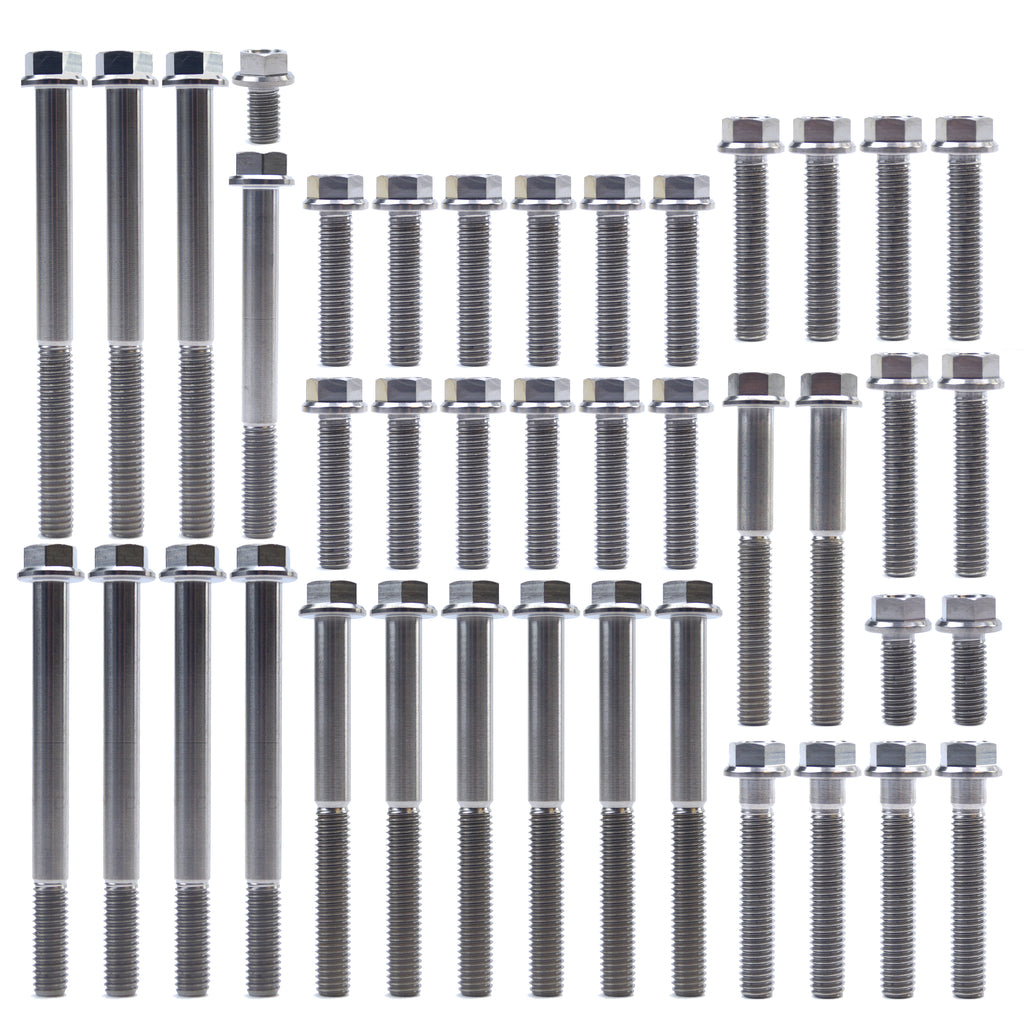 KAWASAKI KX 250 F TITANIUM ENGINE BOLT KIT, KIT SIZE 42 BOLTS !!! MADE TO ORDER !!!