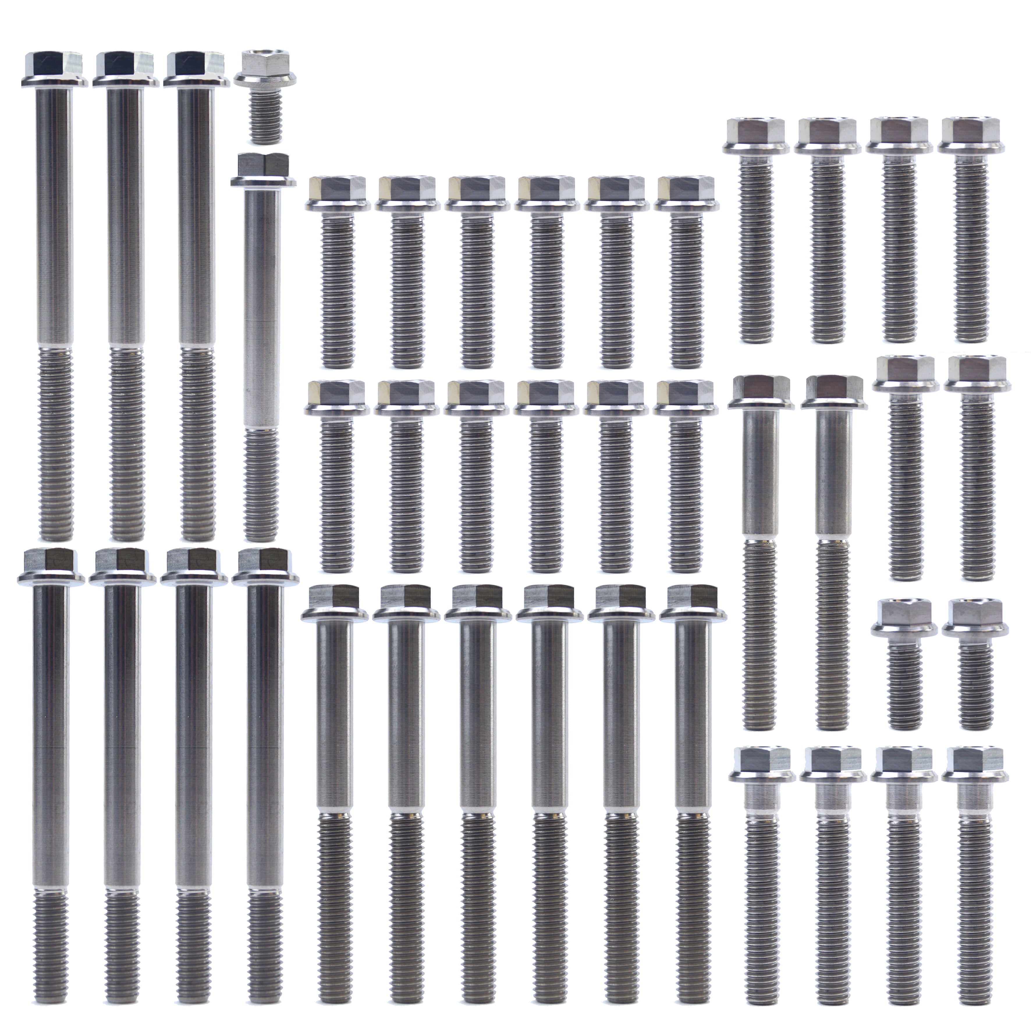 KAWASAKI KX 250 F TITANIUM ENGINE BOLT KIT, KIT SIZE 42 BOLTS !!! MADE TO ORDER !!!