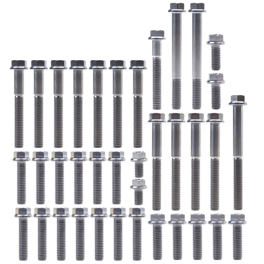 KTM HUQ 85 TITANIUM ENGINE BOLT KIT, KIT SIZE 46 BOLTS !!! MADE TO ORDER !!!
