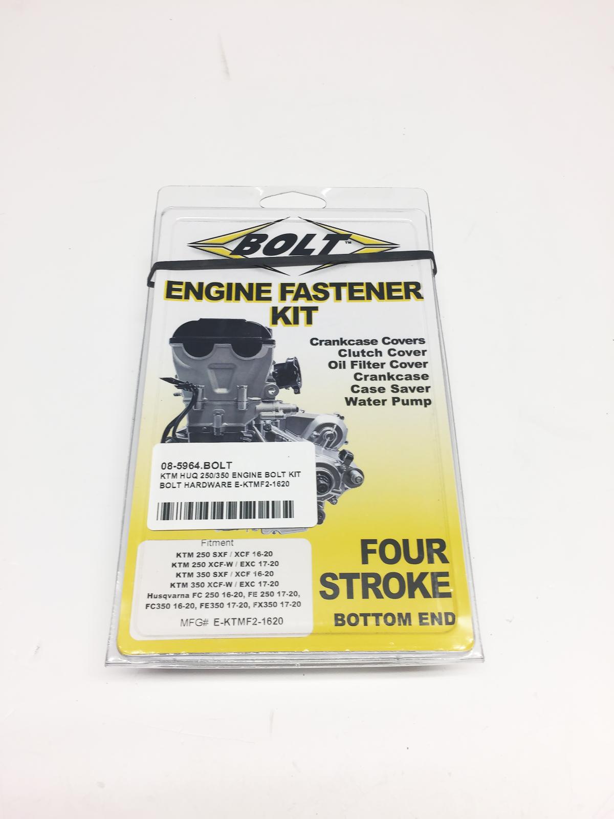 KTM HUQ 250/350 ENGINE BOLT KIT, BOLT HARDWARE E-KTMF2-1620