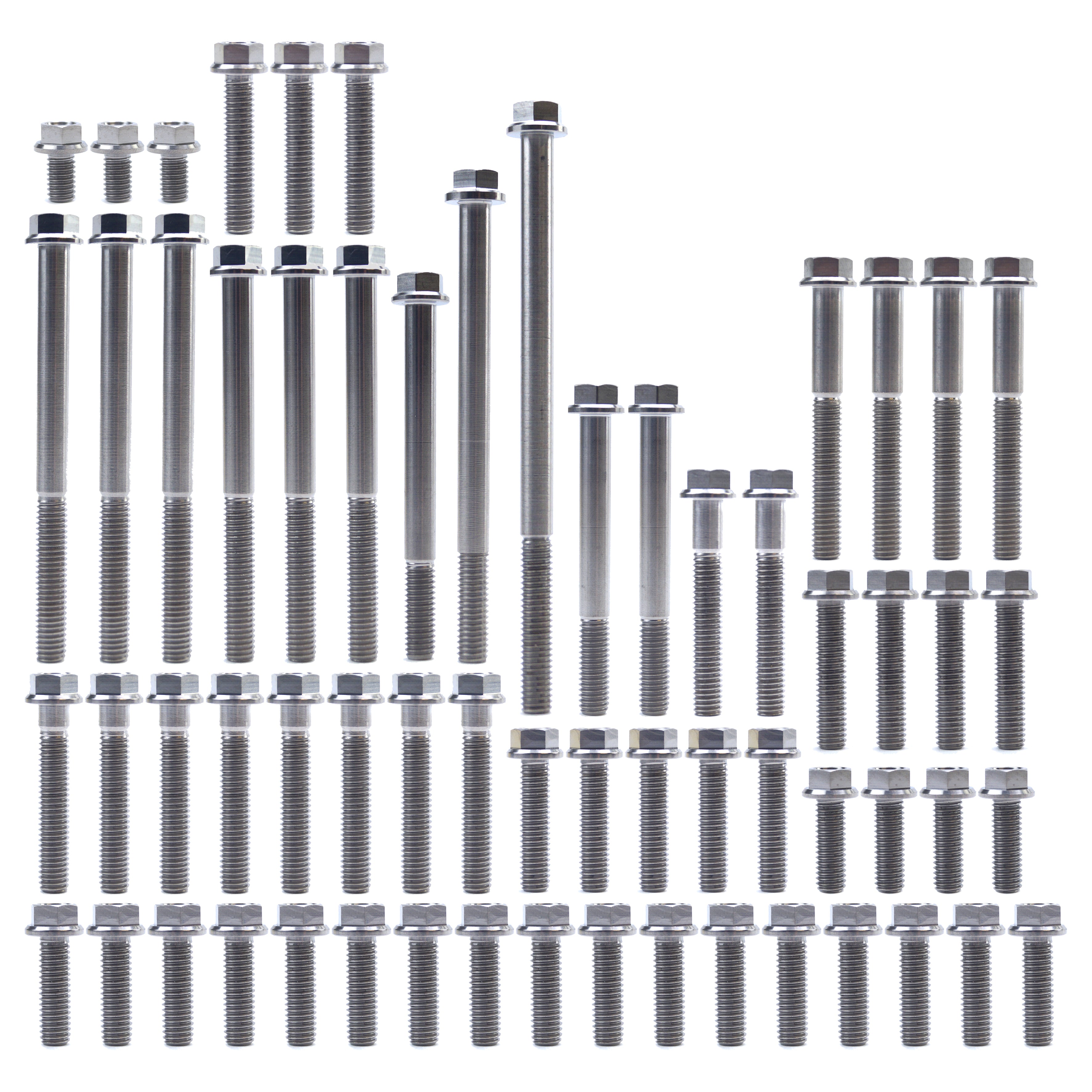 ENGINE BOLT KIT CR 250 R 86-91, KIT SIZE 61 BOLTS !!! MADE TO ORDER !!! TITANIUM BOLT KIT