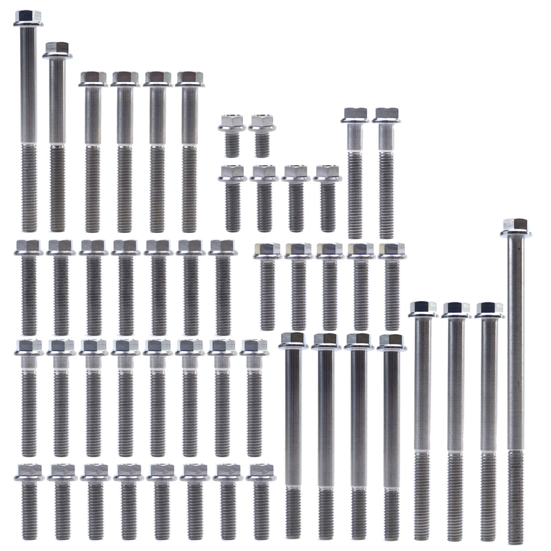 ENGINE BOLT KIT CR 500 R 86-01, KIT SIZE 49 BOLTS !!! MADE TO ORDER !!! TITANIUM BOLT KIT