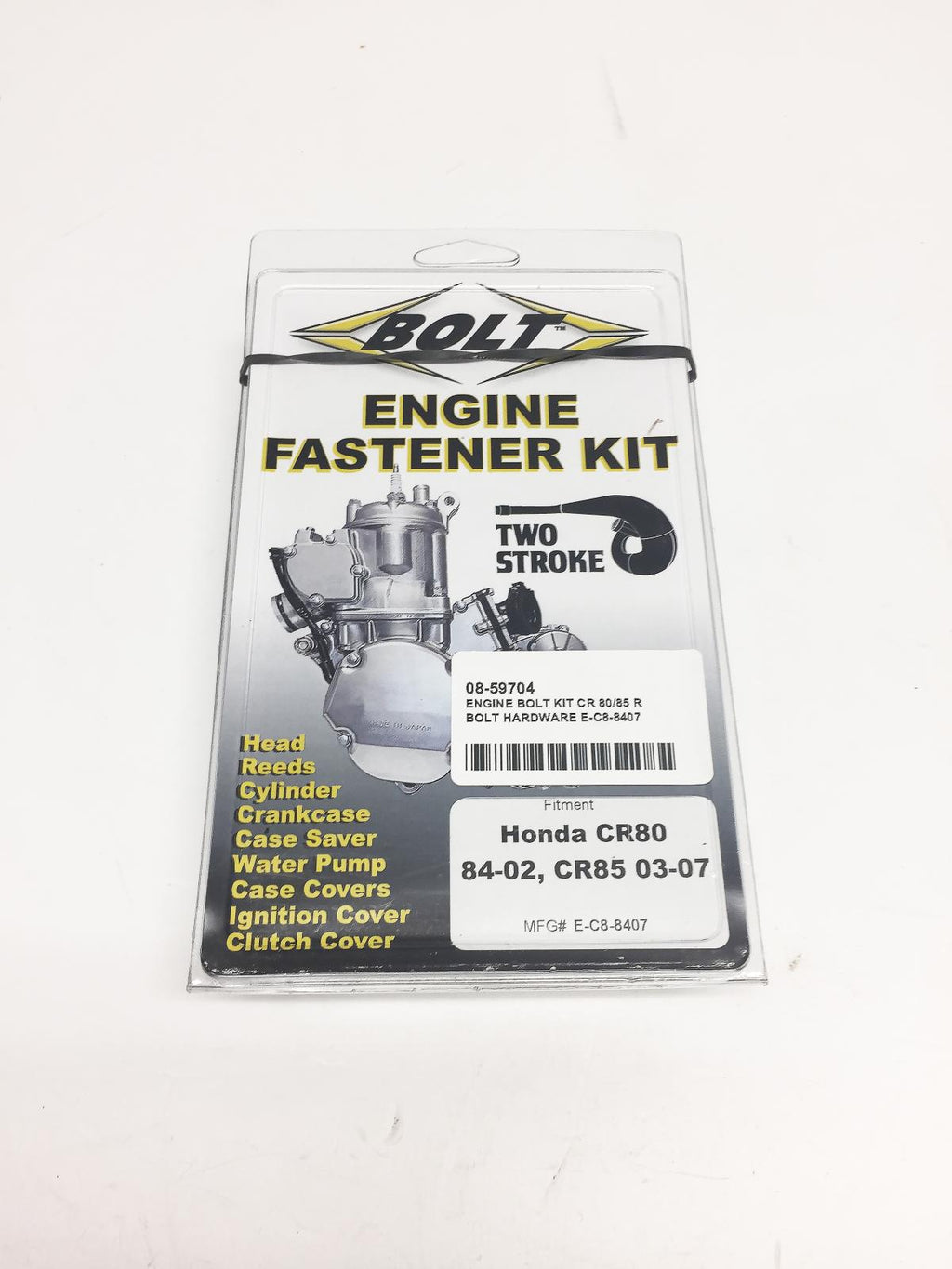 ENGINE BOLT KIT CR 80/85 R, BOLT HARDWARE E-C8-8407
