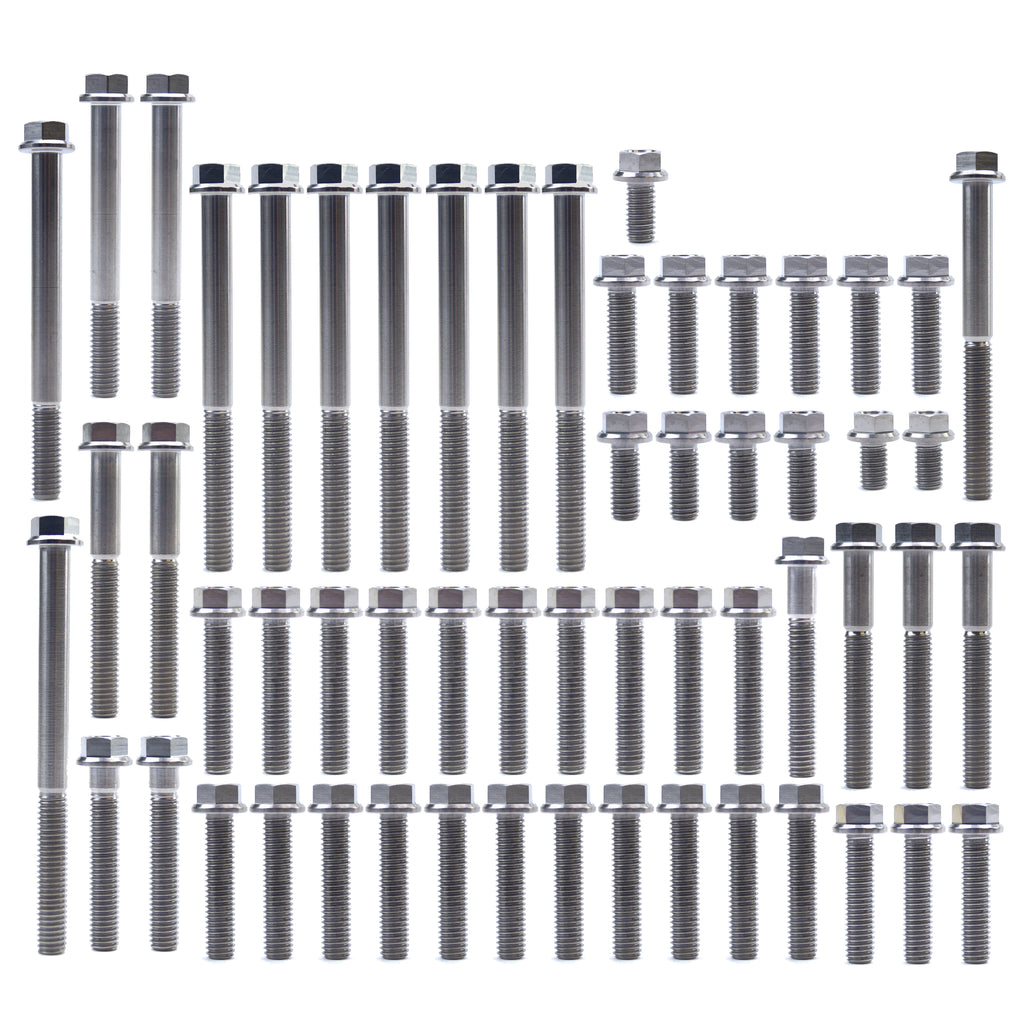 ENGINE BOLT KIT CRF 250 R 10-17, KIT SIZE 57BOLTS !!! MADE TO ORDER !!! TITANIUM BOLT KIT