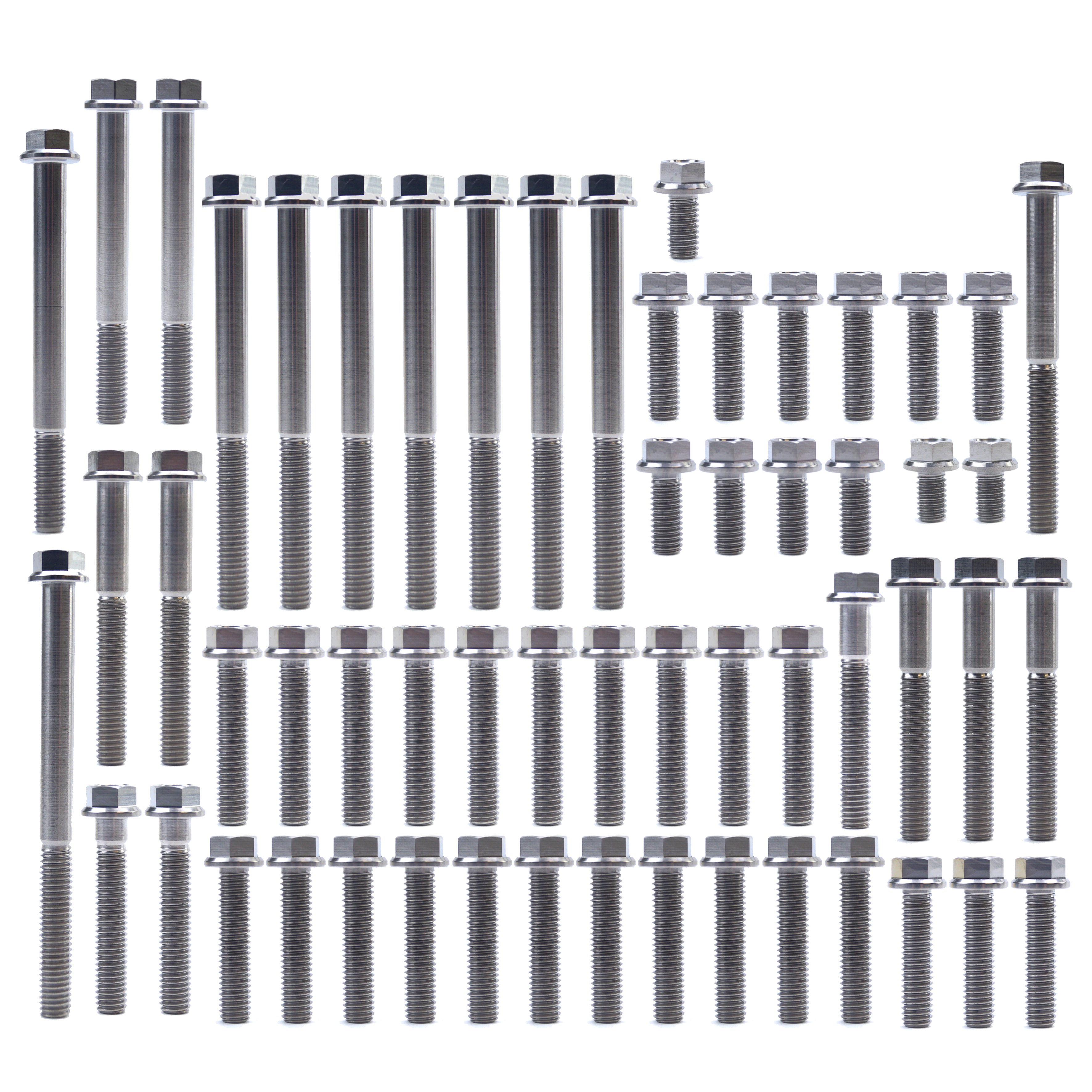 ENGINE BOLT KIT CRF 250 R 10-17, KIT SIZE 57BOLTS !!! MADE TO ORDER !!! TITANIUM BOLT KIT