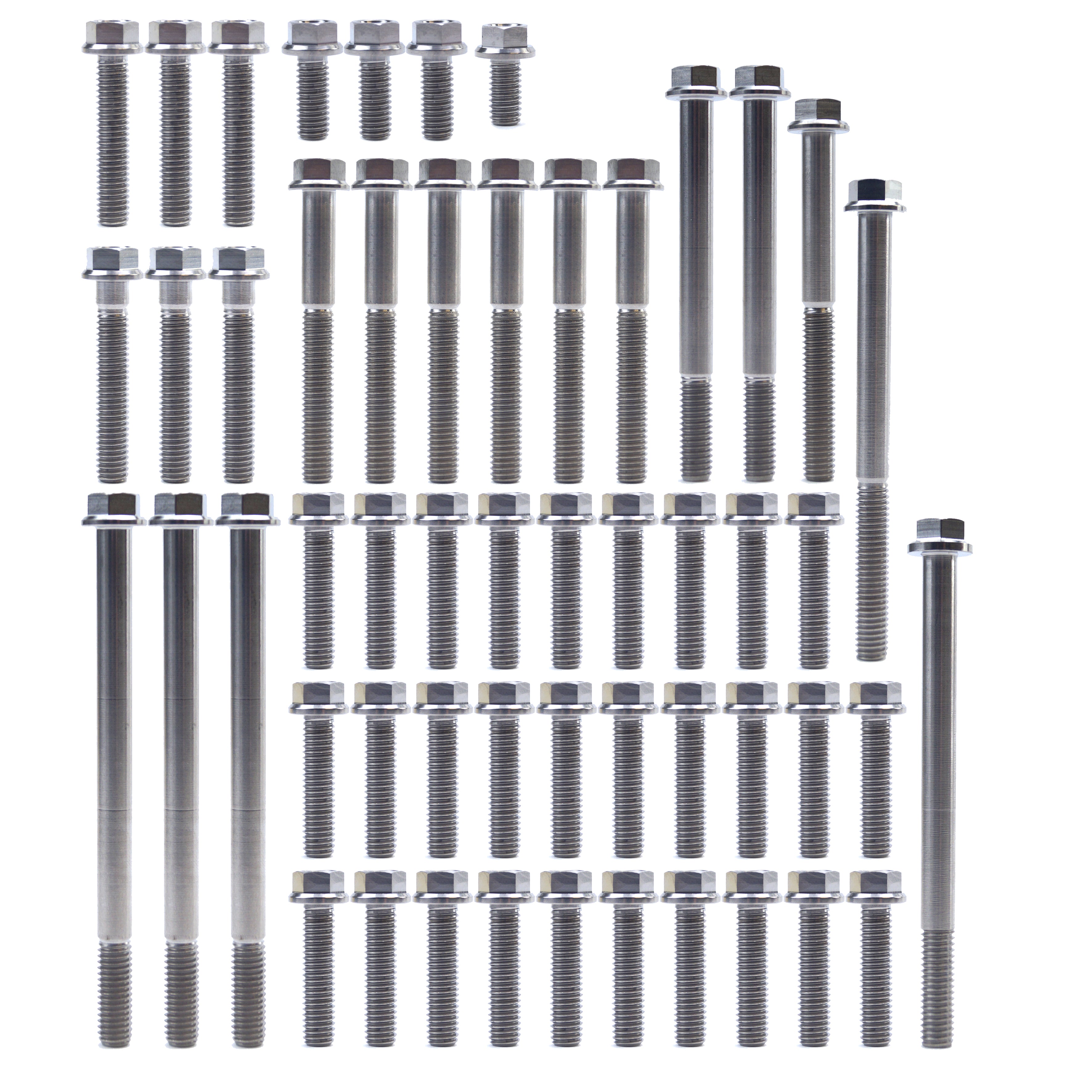 ENGINE BOLT KIT KX 450 F 06-15, KIT SIZE 53 BOLTS !!! MADE TO ORDER !!! TITANIUM BOLT KIT