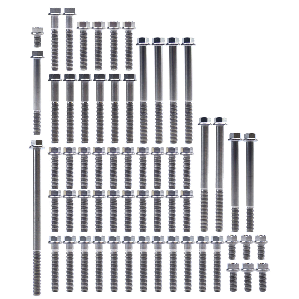 ENGINE BOLT KIT YZ/WR 250 F 01-13, KIT SIZE 61 BOLTS !!! MADE TO ORDER !!! TITANIUM BOLT KIT
