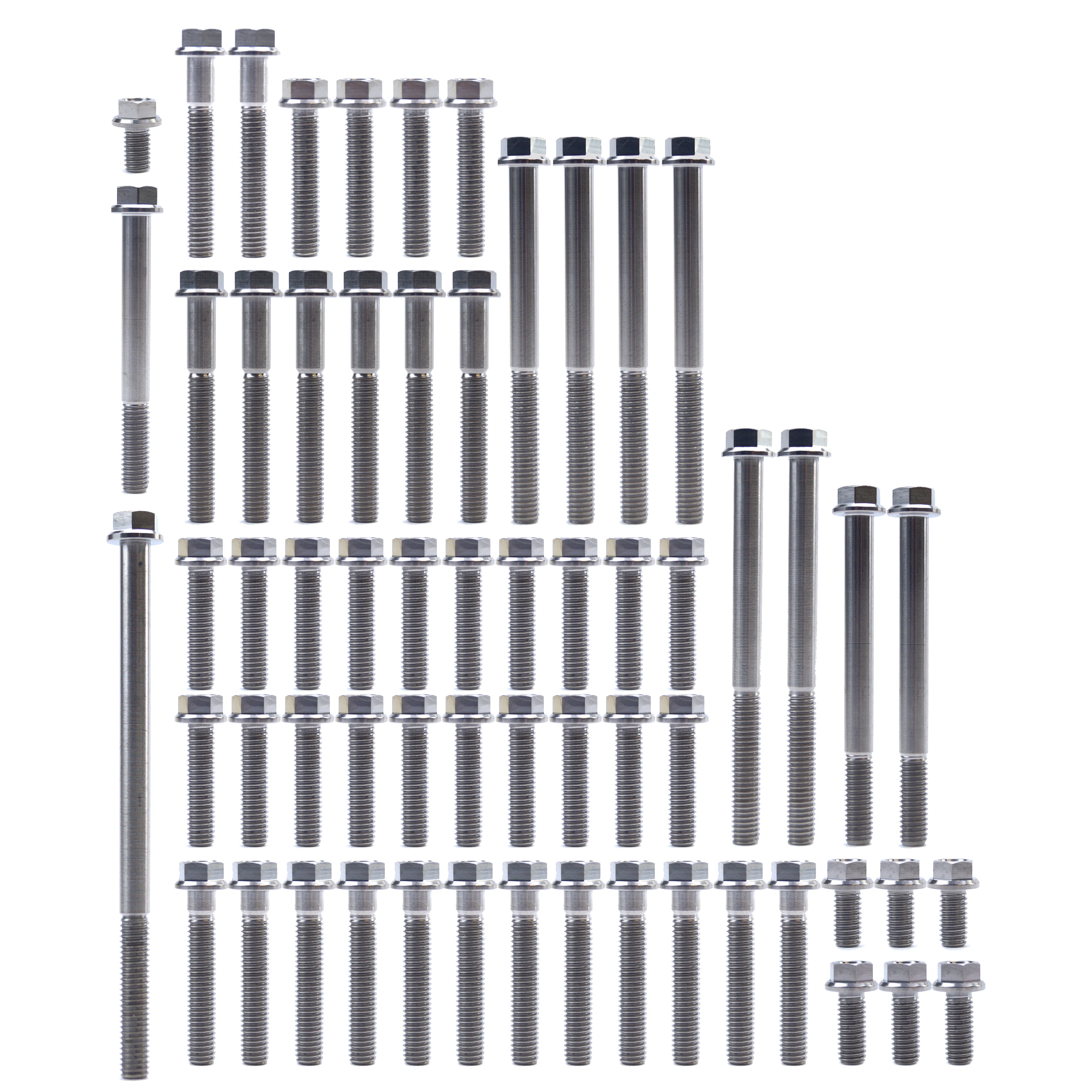 ENGINE BOLT KIT YZ/WR 250 F 01-13, KIT SIZE 61 BOLTS !!! MADE TO ORDER !!! TITANIUM BOLT KIT