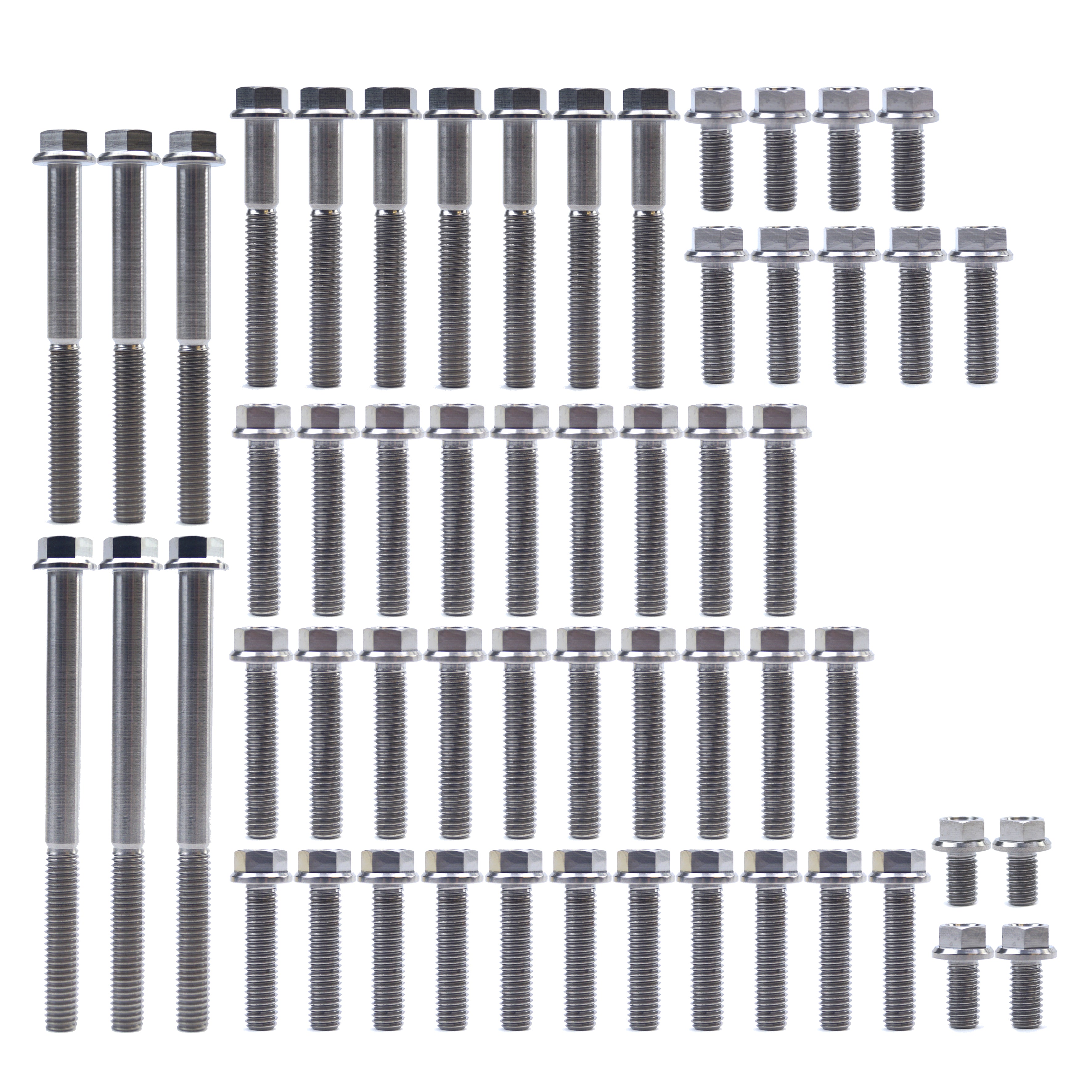 ENGINE BOLT KIT YZ/WR 250 F, KIT SIZE 56 BOLTS !!! MADE TO ORDER !!! TITANIUM BOLT KIT