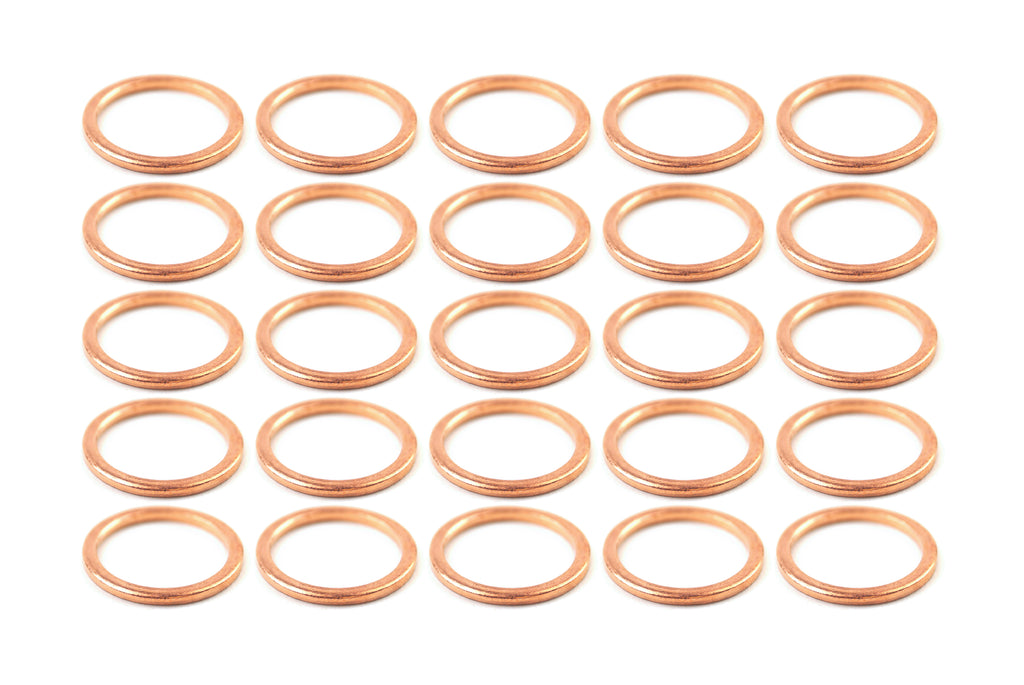 COPPER WASHER M16 PK OF 25, SIZE ID16 x OD20 x W1.50mm