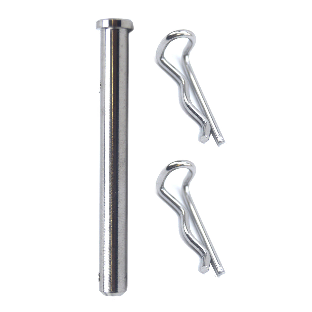 TITANIUM GR5 BRAKE PIN 56mm EACH, & STAINLESS STEEL BENT R-CLIPS