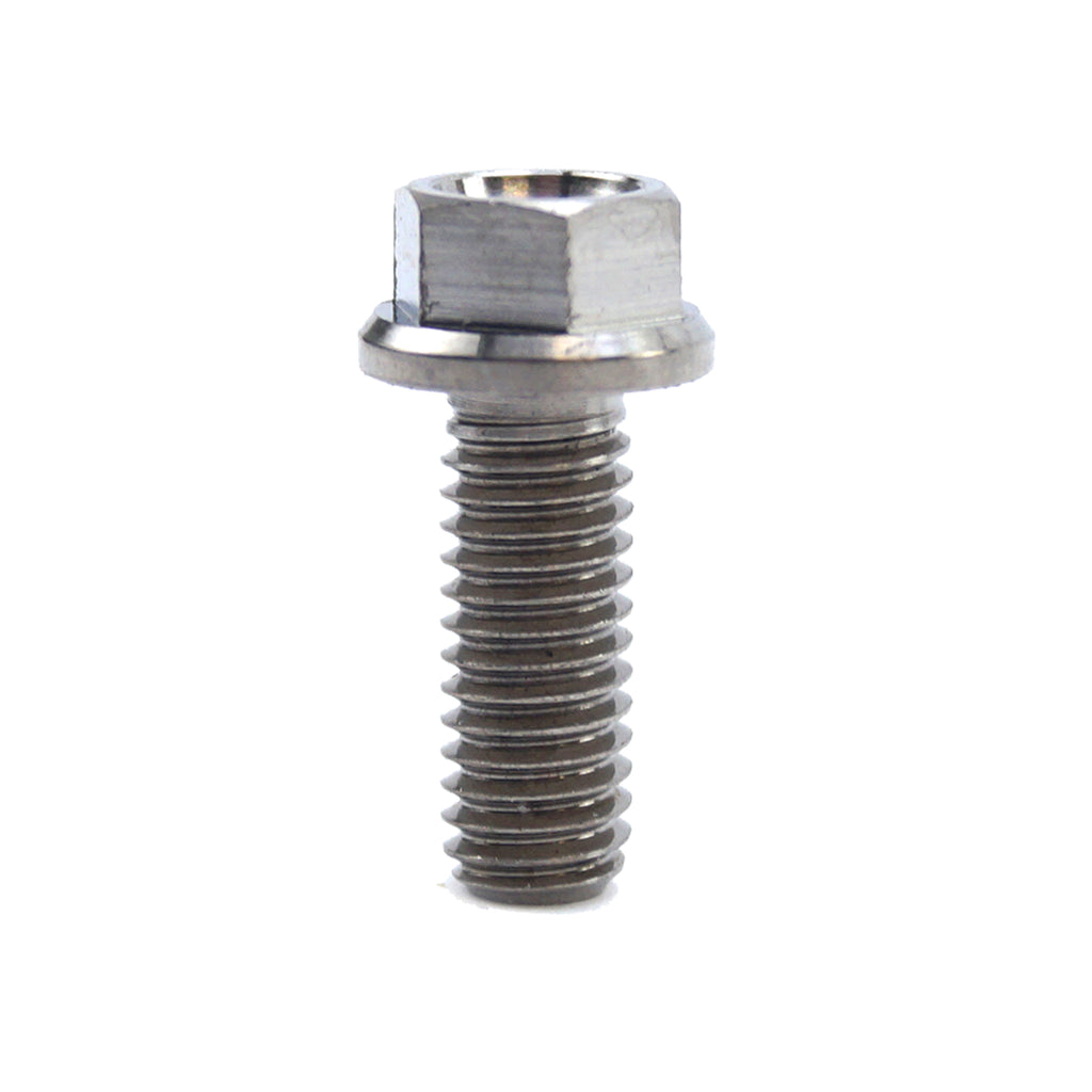 TITANIUM GR5 BOLT M6 x 16mm EACH, FLANGE OD: 11mm / HEX SIZE: 8mm, /
