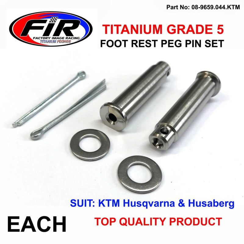 TITANIUM GR5 PEG PIN SET KTM HUSR HUSQ, 54803044000 / 44.00mm / FOOT PEG, / HUSQVARNA HUSABERG