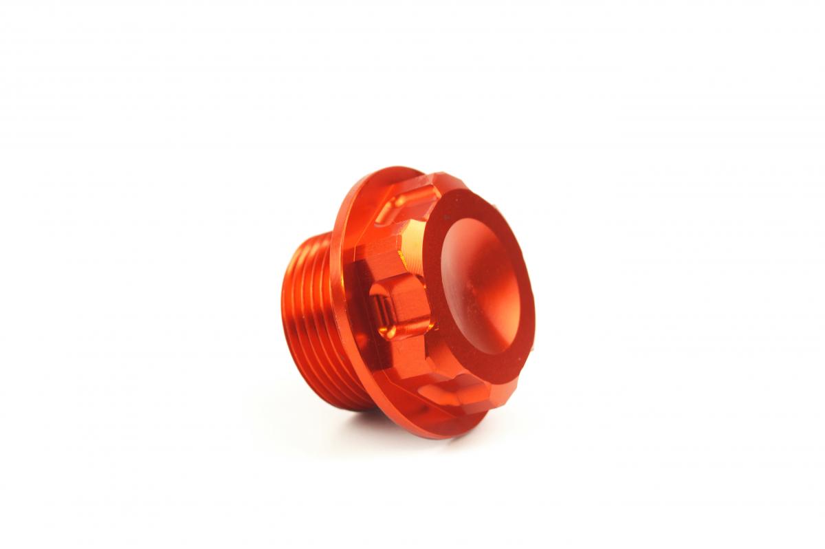 KTM HUSQ FRONT SPINDLE BOLT / NUT, FIR ASAXN-02, ALLOY ORANGE, 54809082000