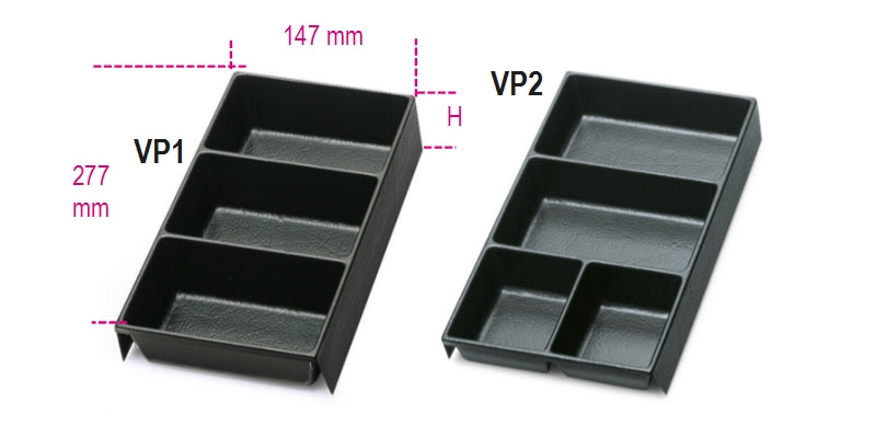 Thermoformed Trays for Small Items 50mm for Roller Cabs RSC22 RSC23 RSC23C - Beta Tools VP1