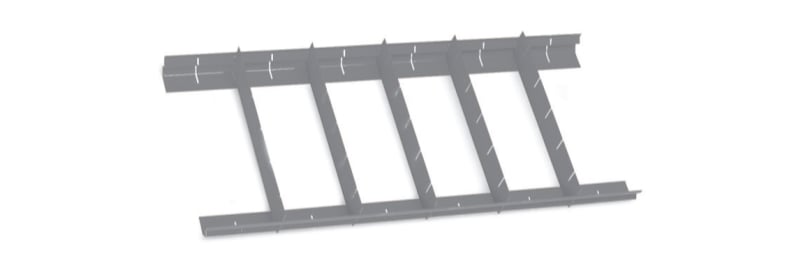 Parallel Partitions for RSC22, RSC23, RSC23C, C27S Drawers 588x277mm 70mm Height - Beta Tools 8889P1/7
