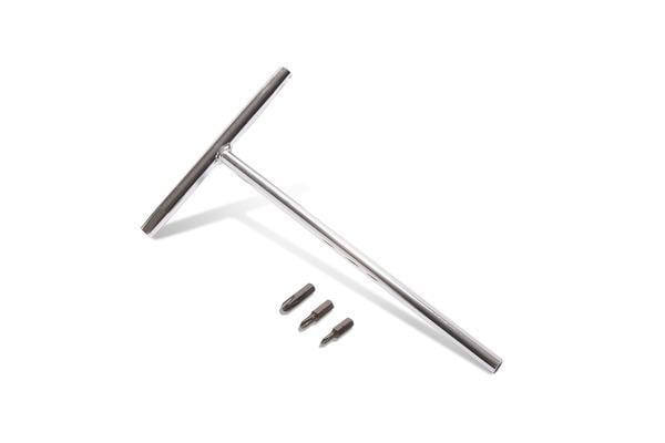 T-HANDLE PHILLIPS SCREWDRIVER WITH NO 1 2 & 3 PHILLIPS BITS MOTION PRO 08-0557