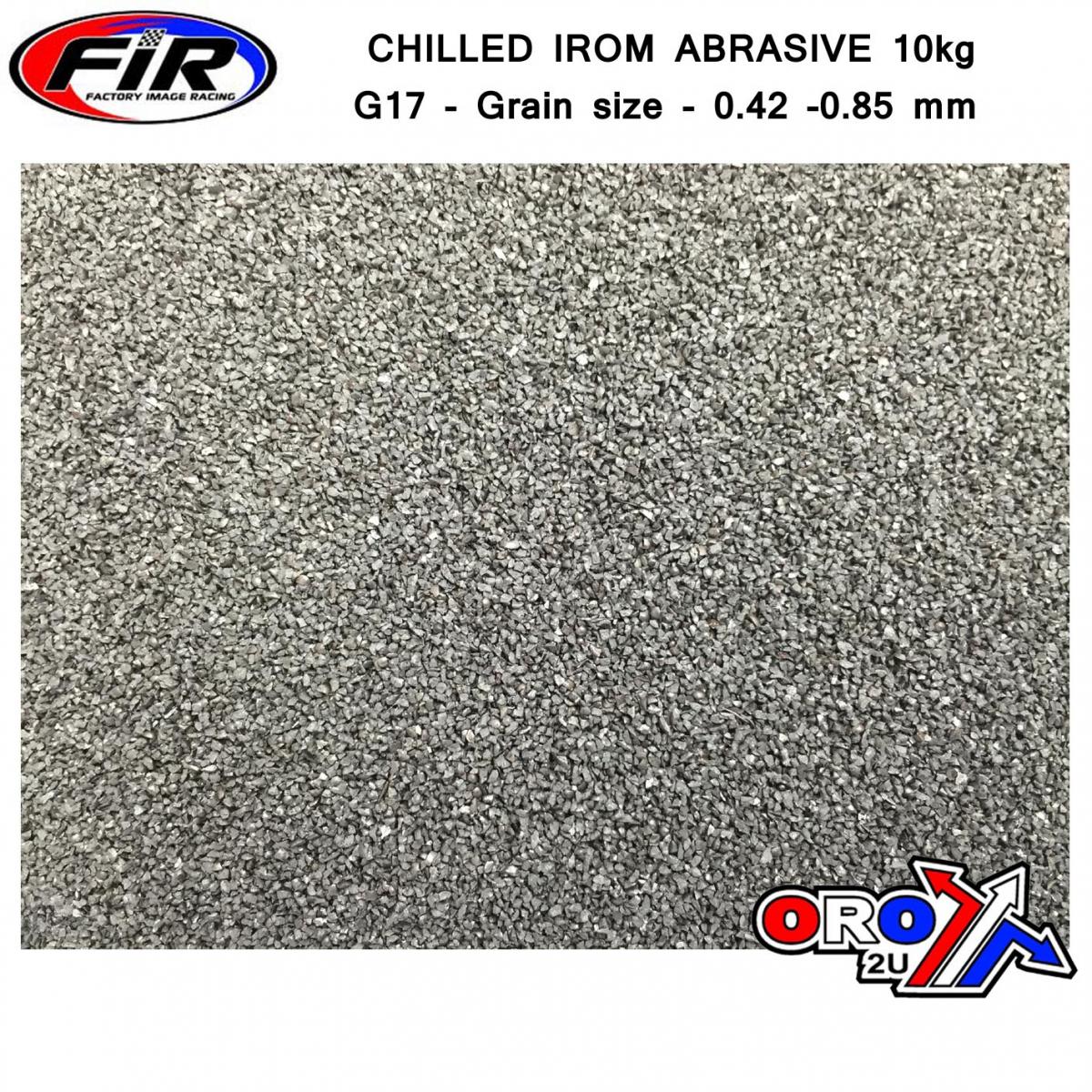 CHILLED IRON ABRASIVE 10kg, G17 - Grain size - 0.42 -0.85