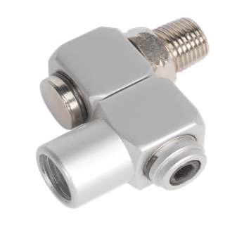 AIR LINE SWIVEL CONNECTOR 1/4, 1/4 BSPT MALE/FEMALE, SA902