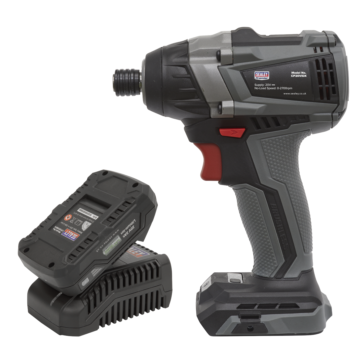 20V 1/4 HEX IMPACT DRIVER KIT, LITHIUM BATTERY, BRUSHLESS