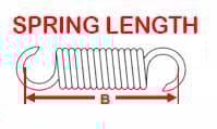 EXHAUST SPRING 90MM SWIVEL 2