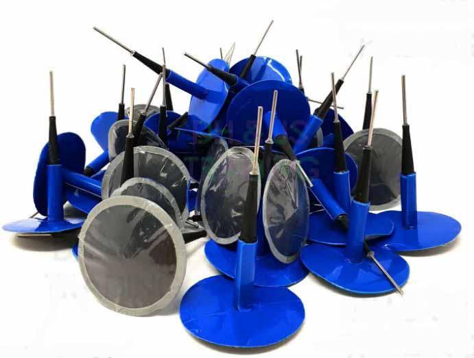 Ues 11-086.BOX24  Best price ...........  TYRE REPAIR PATCH 50mm x 9mm, WAYCOM 007007 box/20 pcs, only sold in box.