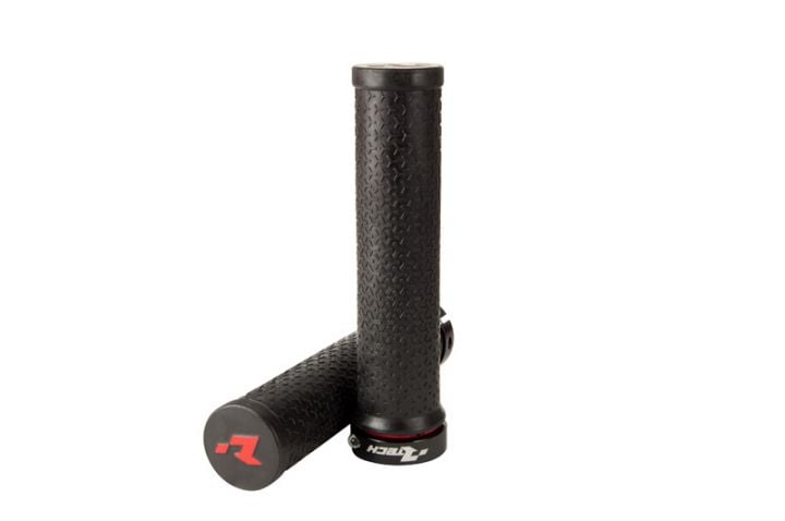 BIKE BICYCLE LOCK ON GRIPS - BLACK - RTECH B-MPRBIKENR20