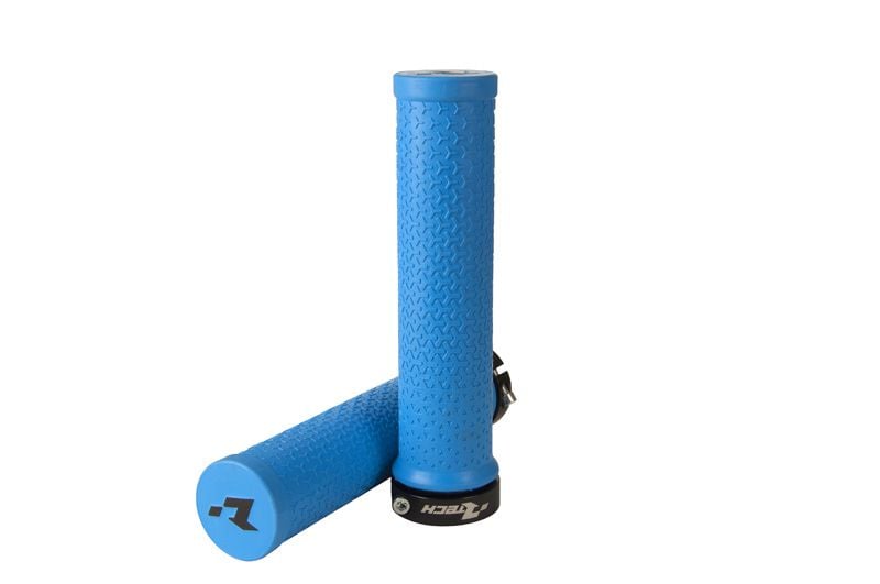 BIKE BICYCLE LOCK ON GRIPS - LIGHT BLUE - RTECH B-MPRBIKECL20